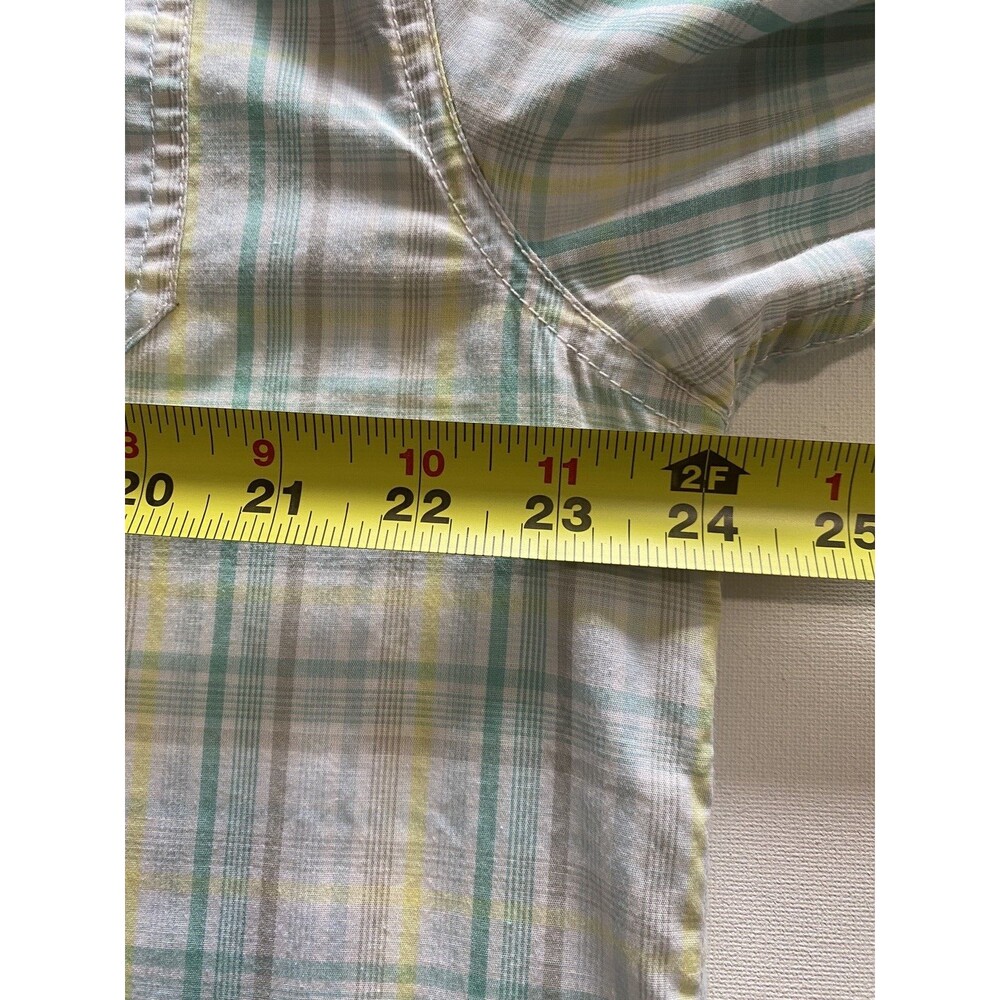 Guy Harvey Men's XL Long Sleeve Fishing Outdoor Plaid Green Button Down Shirt - Picture 7 of 9
